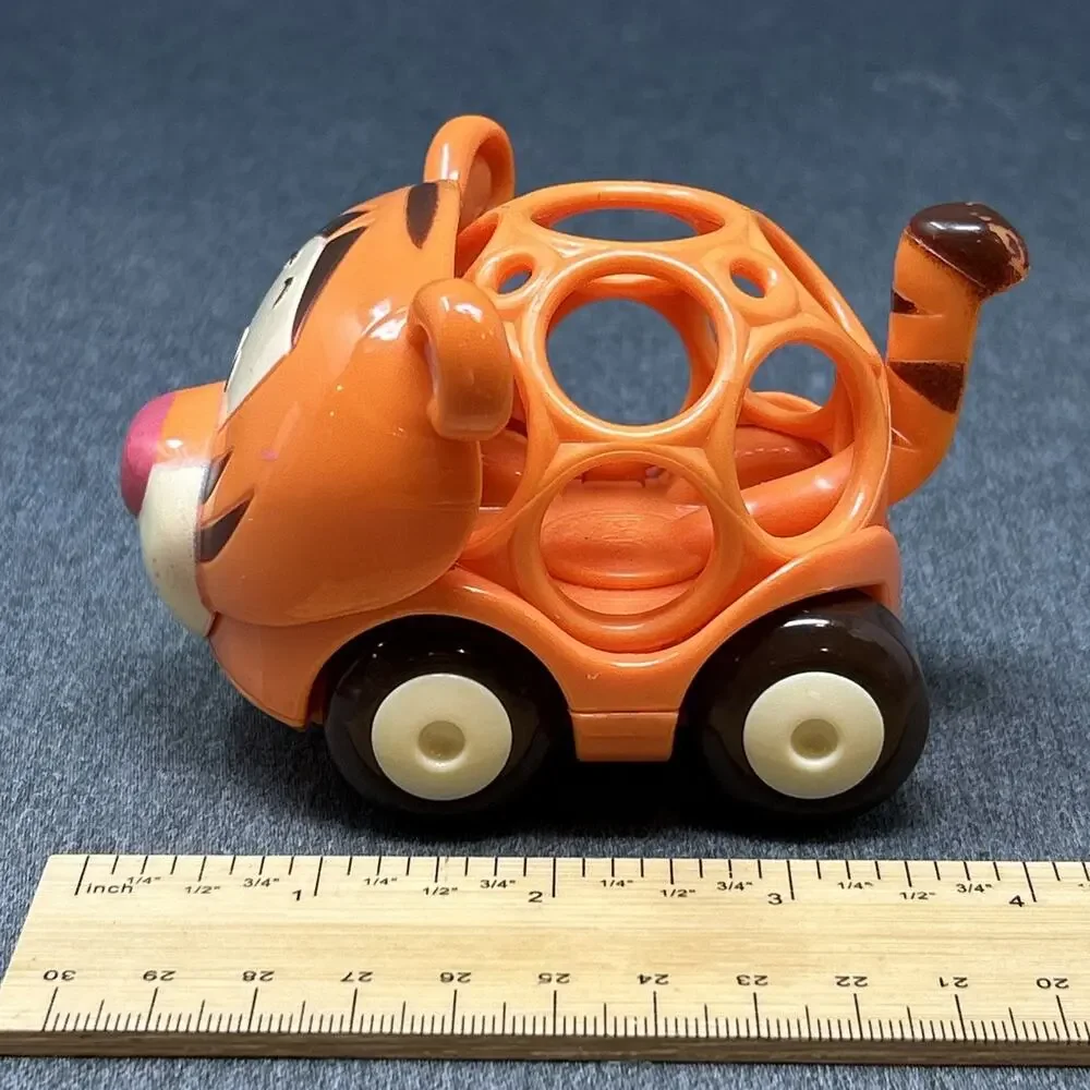 Disney Oball O'Ball Orange Tigger Baby Go Grippers Cars Developmental Toy 3.5